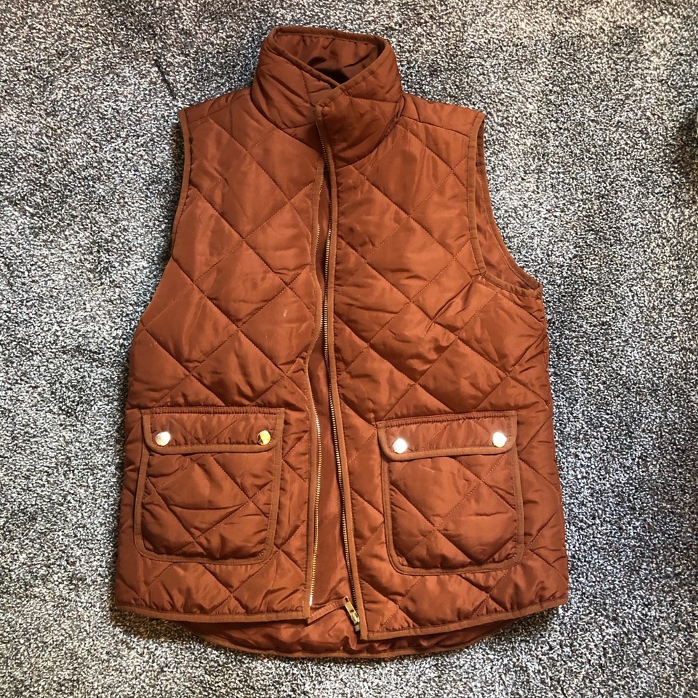 Burnt orange vest